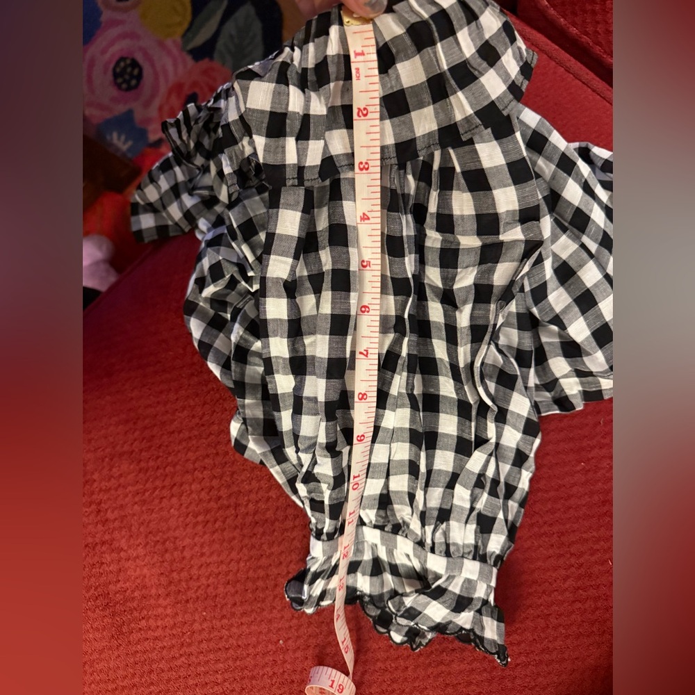 Doen Samara Ruffled Gingham Voile Blouse - Picture 11 of 11